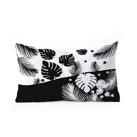 Viviana Gonzalez Black and white collection 05 Oblong Throw Pillow