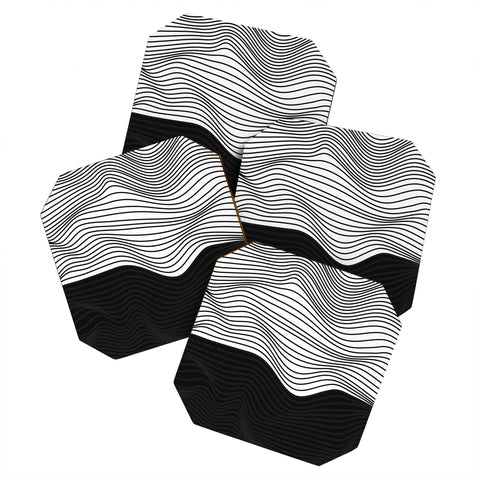 Viviana Gonzalez Black and white collection 06 Coaster Set