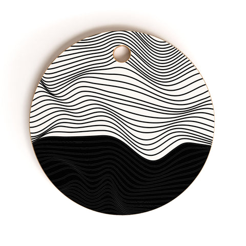 Viviana Gonzalez Black and white collection 06 Cutting Board Round