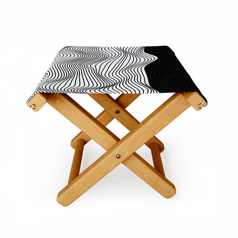 Viviana Gonzalez Black and white collection 06 Folding Stool
