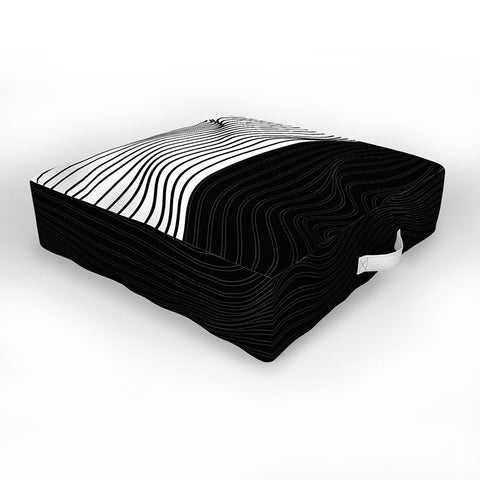 Viviana Gonzalez Black and white collection 06 Outdoor Floor Cushion