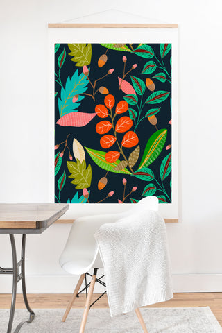 Viviana Gonzalez Botanic Floral 1 Art Print And Hanger