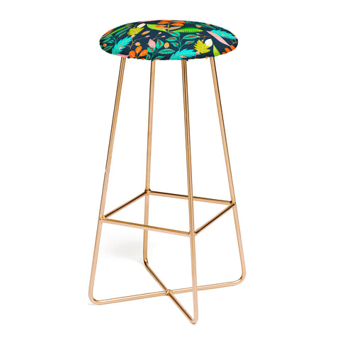 Viviana Gonzalez Botanic Floral 1 Bar Stool