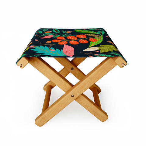 Viviana Gonzalez Botanic Floral 1 Folding Stool