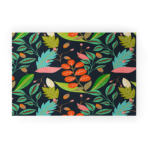 Viviana Gonzalez Botanic Floral 1 Welcome Mat