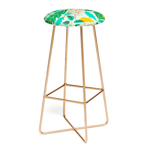 Viviana Gonzalez Botanic Floral 2 Bar Stool