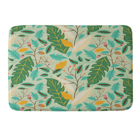 Viviana Gonzalez Botanic Floral 2 Memory Foam Bath Mat