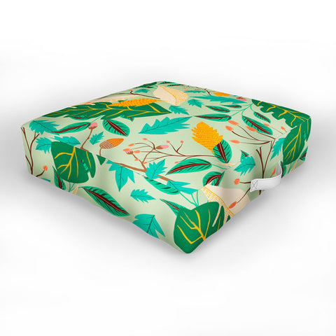 Viviana Gonzalez Botanic Floral 2 Outdoor Floor Cushion