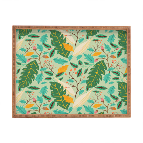 Viviana Gonzalez Botanic Floral 2 Rectangular Tray