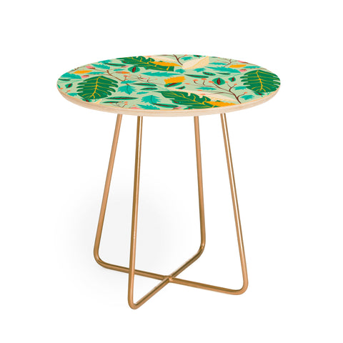Viviana Gonzalez Botanic Floral 2 Round Side Table