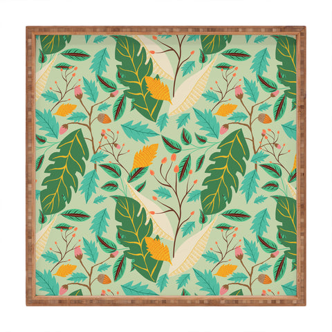 Viviana Gonzalez Botanic Floral 2 Square Tray