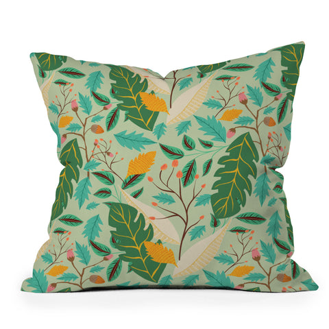 Viviana Gonzalez Botanic Floral 2 Throw Pillow