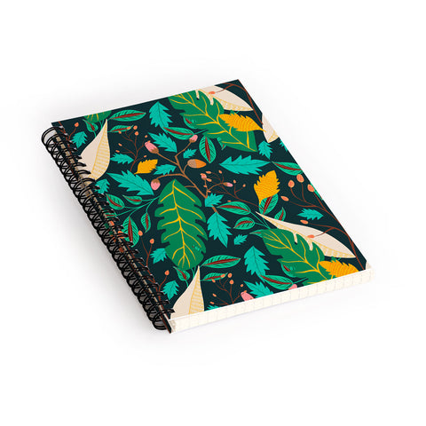 Viviana Gonzalez Botanic Floral 3 Spiral Notebook