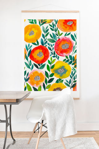 Viviana Gonzalez Botanic Floral 5 Art Print And Hanger