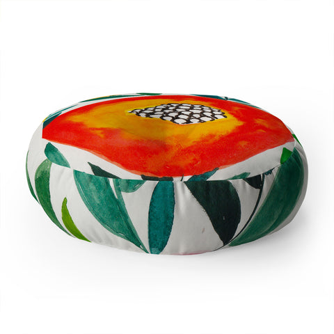 Viviana Gonzalez Botanic Floral 5 Floor Pillow Round