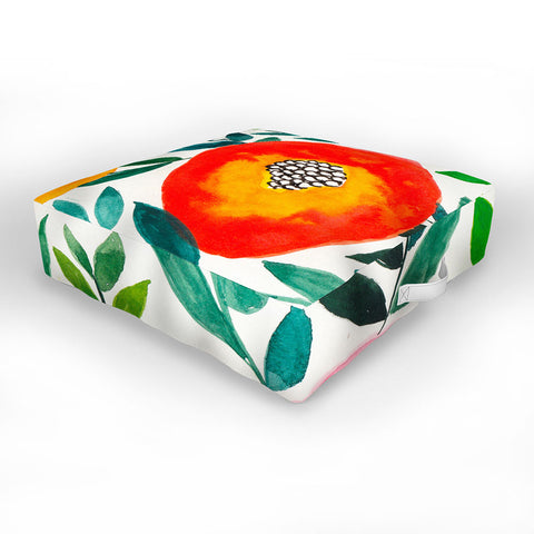 Viviana Gonzalez Botanic Floral 5 Outdoor Floor Cushion