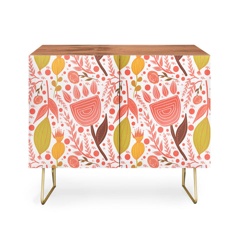 Viviana Gonzalez Botanic Floral 7 Credenza