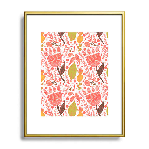 Viviana Gonzalez Botanic Floral 7 Metal Framed Art Print