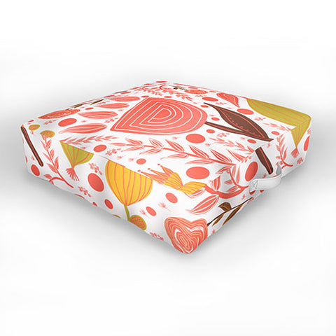Viviana Gonzalez Botanic Floral 7 Outdoor Floor Cushion