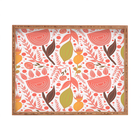 Viviana Gonzalez Botanic Floral 7 Rectangular Tray