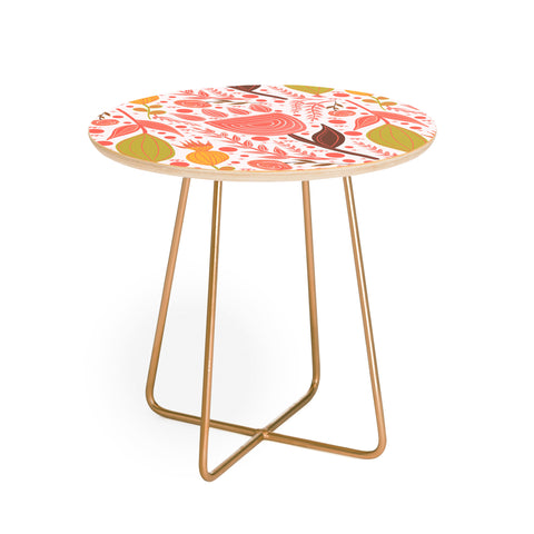 Viviana Gonzalez Botanic Floral 7 Round Side Table