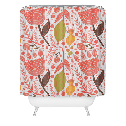 Viviana Gonzalez Botanic Floral 7 Shower Curtain