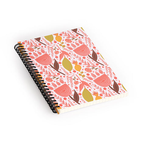 Viviana Gonzalez Botanic Floral 7 Spiral Notebook