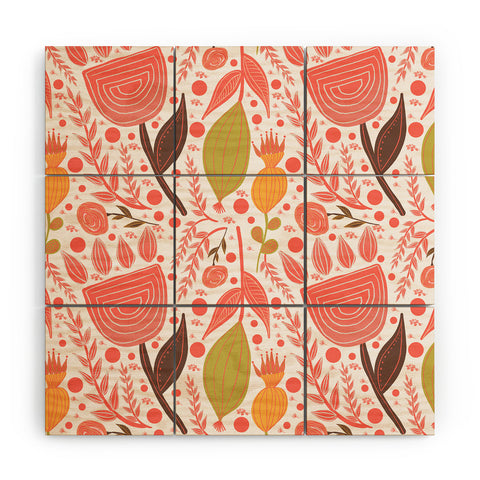 Viviana Gonzalez Botanic Floral 7 Wood Wall Mural