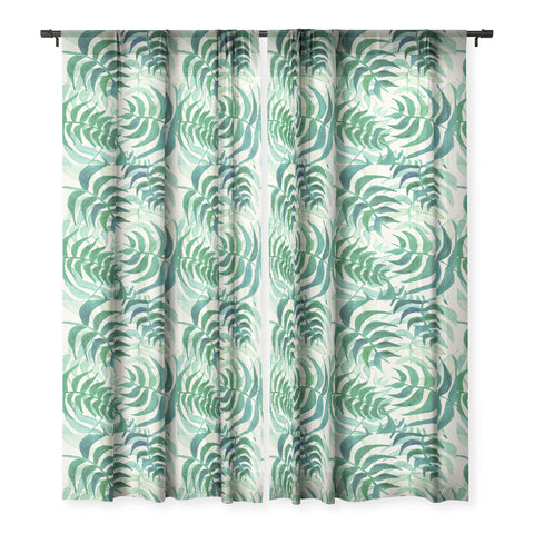 Viviana Gonzalez Botanical vibes 03 Sheer Window Curtain
