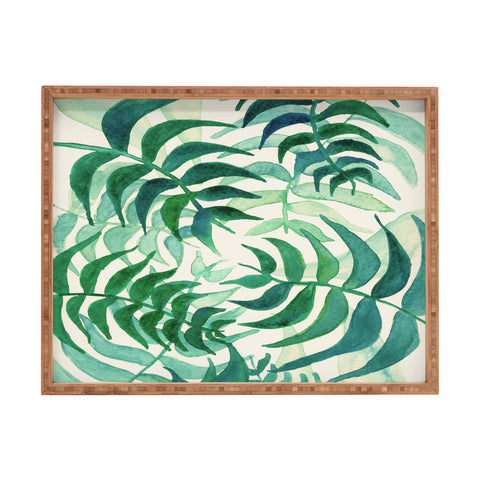 Viviana Gonzalez Botanical vibes 03 Rectangular Tray