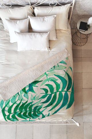 Viviana Gonzalez Botanical vibes 03 Fleece Throw Blanket