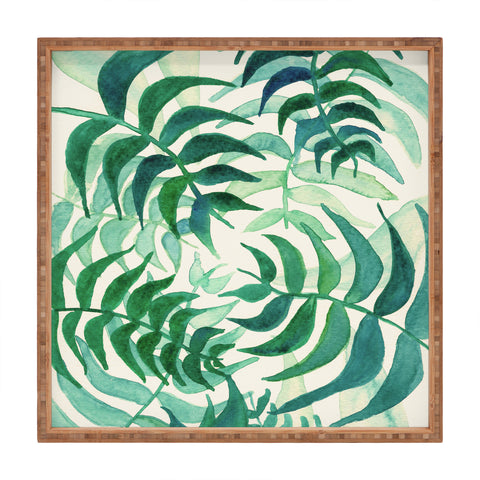 Viviana Gonzalez Botanical vibes 03 Square Tray