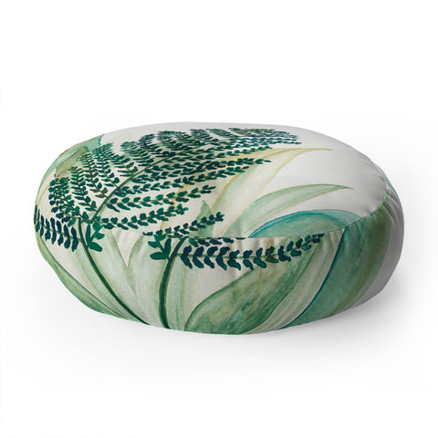 Viviana Gonzalez Botanical vibes 04 Floor Pillow Round