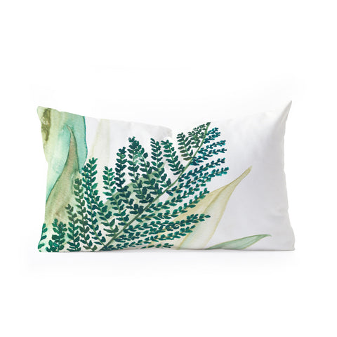 Viviana Gonzalez Botanical vibes 04 Oblong Throw Pillow
