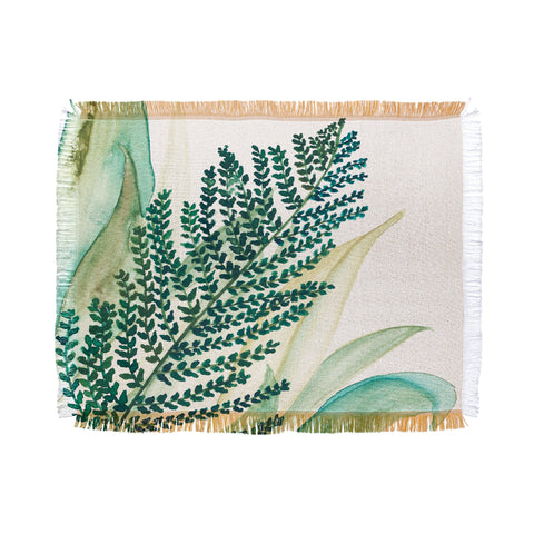 Viviana Gonzalez Botanical vibes 04 Throw Blanket