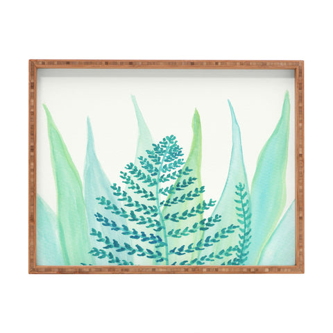 Viviana Gonzalez Botanical vibes 06 Rectangular Tray
