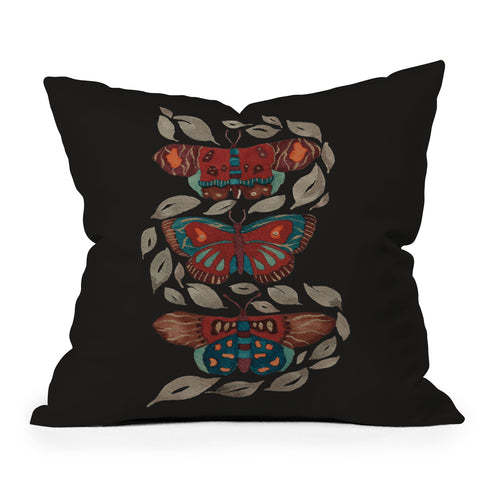 Viviana Gonzalez Butterflies and Botanicals Throw Pillow