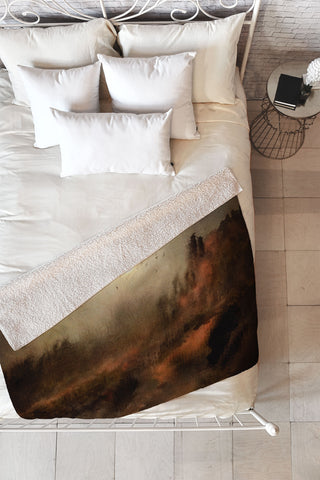 Viviana Gonzalez Calling the sun I Fleece Throw Blanket