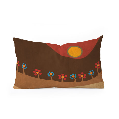 Viviana Gonzalez Color Under The Sun II Oblong Throw Pillow
