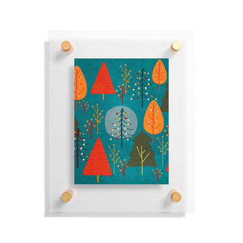 Viviana Gonzalez Decor Modern Christmas 1 Floating Acrylic Print