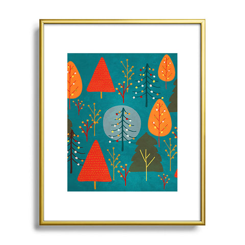 Viviana Gonzalez Decor Modern Christmas 1 Metal Framed Art Print