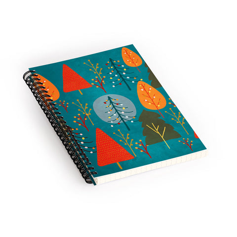 Viviana Gonzalez Decor Modern Christmas 1 Spiral Notebook