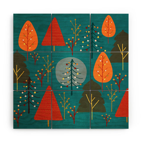 Viviana Gonzalez Decor Modern Christmas 1 Wood Wall Mural