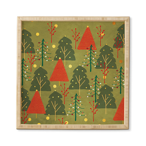 Viviana Gonzalez Decor Modern Christmas 3 Framed Wall Art