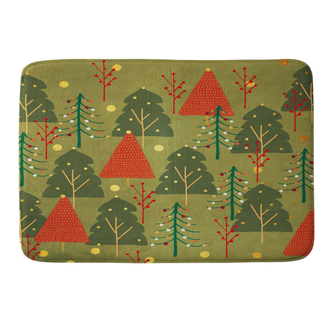 Viviana Gonzalez Decor Modern Christmas 3 Memory Foam Bath Mat
