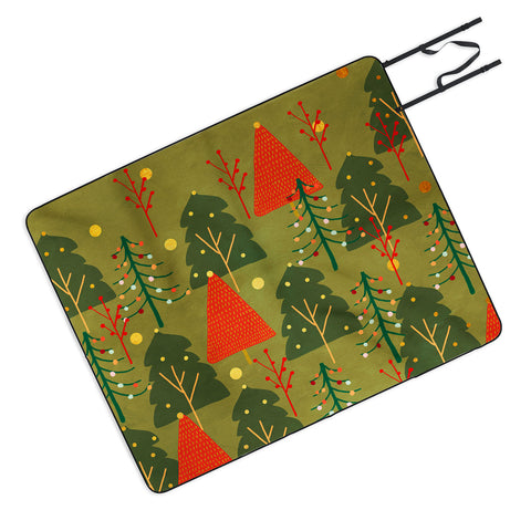 Viviana Gonzalez Decor Modern Christmas 3 Picnic Blanket
