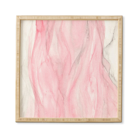 Viviana Gonzalez Delicate pink waves Framed Wall Art