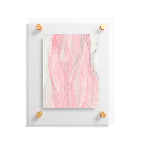 Viviana Gonzalez Delicate pink waves Floating Acrylic Print