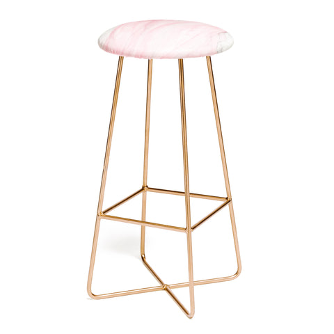 Viviana Gonzalez Delicate pink waves Bar Stool