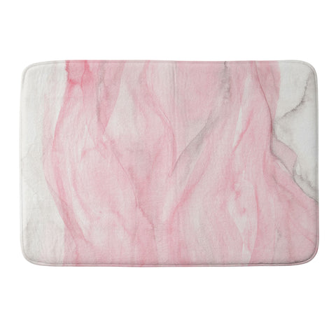 Viviana Gonzalez Delicate pink waves Memory Foam Bath Mat